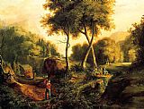 Thomas Cole Canvas Paintings - Landscape
